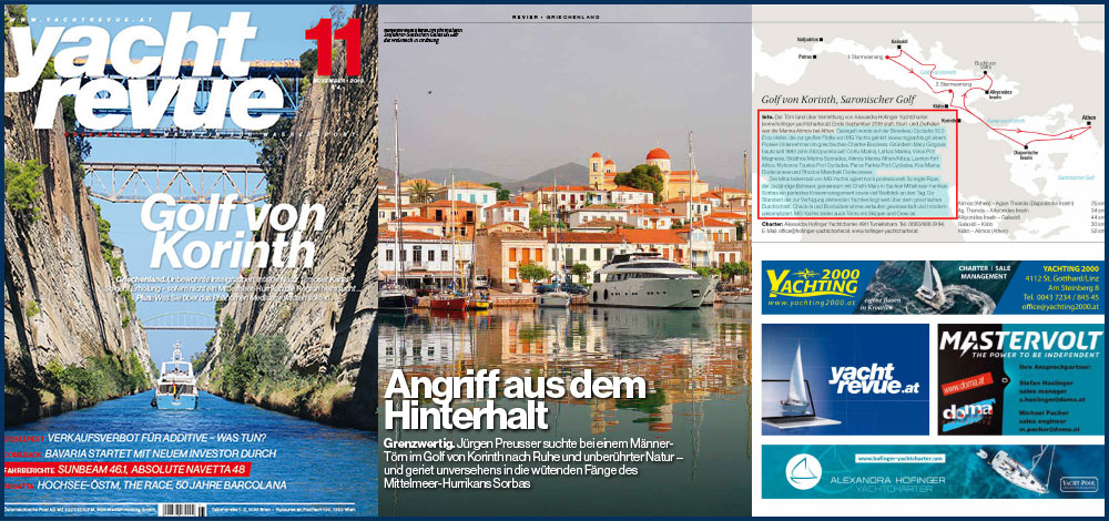 MG Yachts on austrian magazine Yachtrevue [issue 11/18] !