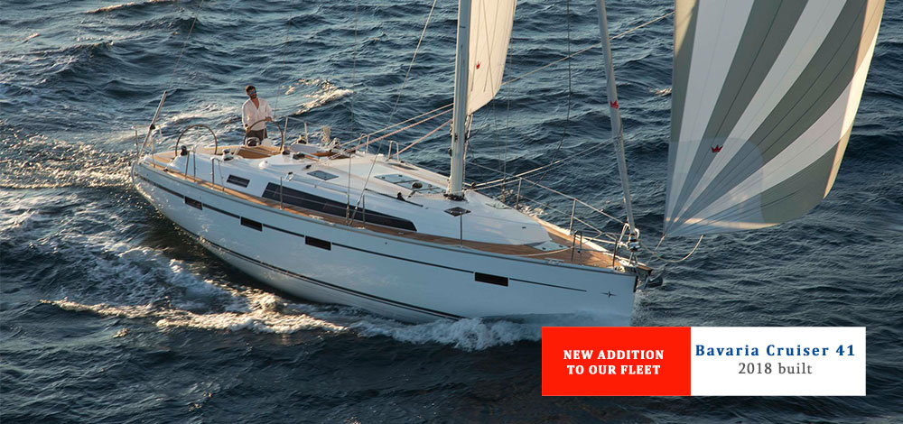 A brand new Bavaria Cruiser 41 added to our fleet!